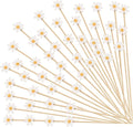 Spring Daisy Cocktail Picks 100 pcs Floral Decorative Toothpicks by Unknown