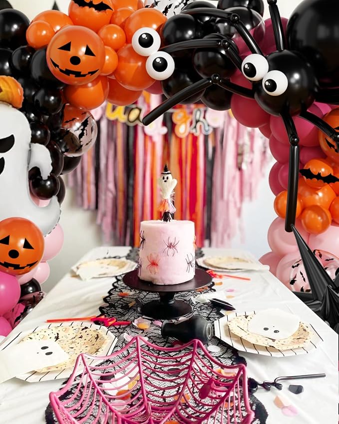 Halloween Balloon Arch Garland Kit, Explosion Star Ghost Foil Balloons - Image 4