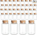 JIUYUE 10 pcs 50 ml Small Glass Bottles with Cork,Jars with Cork Lids(1.69 oz-1.45x2.75 inch)