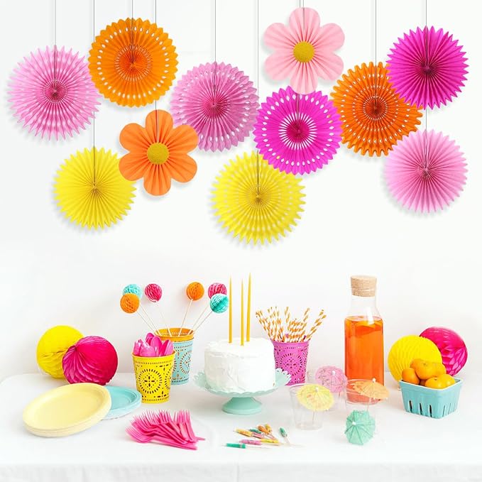 zilue Paper Fans Party Decorations Paper Flowers Decorations - Image 5