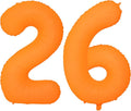 Orange Birthday Number 26 Balloon 40IN Fluorescent Orange 62 Balloon | by YOIOZAIZAI