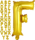 Gold Letter F Balloons, 40 Inch Large Foil Letter Balloons, Custom Phrase by YOTHORN