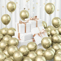 Jobkoo 60 Pcs Light Gold Balloons 5Inch Metallic Gold Chrome Balloons Champagne by Jobkoo