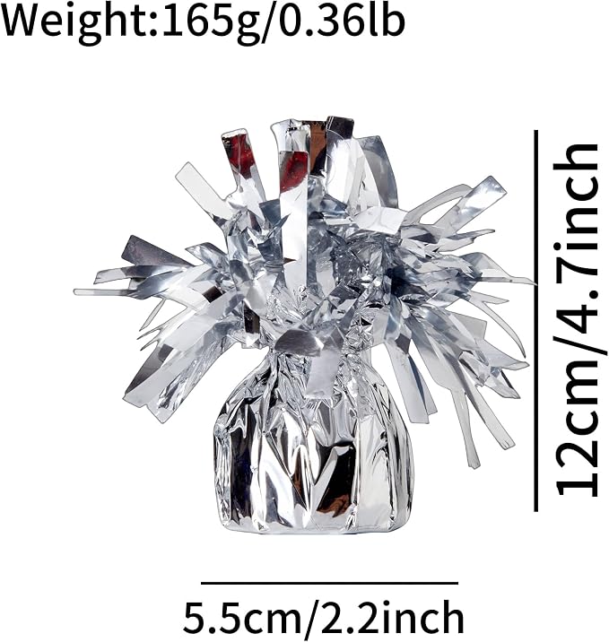 Balloon Weights, 12 Pieces, Weight 0.36Lb | Aluminum Foil, Suitable - Image 2