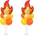 Fire Party Balloon, 2 Sets Fire Balloon Stand Kit on Table Decoration | 2 Fire by ZyloonDecoration