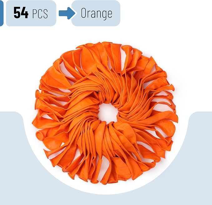 Mr. Pen- Orange Balloons, 12 Inch, 54 Pack | Orange Latex Balloons - Image 2