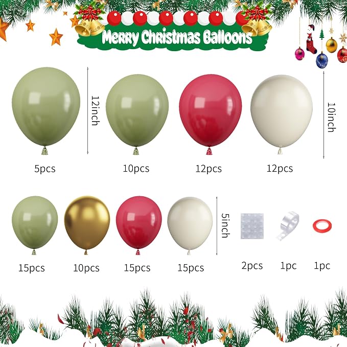 Christmas Balloon Garland Arch Kit, Gingerbread Man Windmill Foil Balloons - Image 2