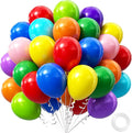 Colorful Balloons 12 inch, Latex 50pcs Party Balloons | Red Dark Purple Orange by Awenztech