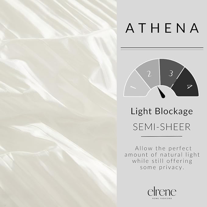 Athena Faux Silk Window Curtain and Scarf Set - Image 4