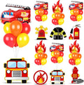 6 Sets Fire Fighting Party Balloon Stand Kit by Unknown