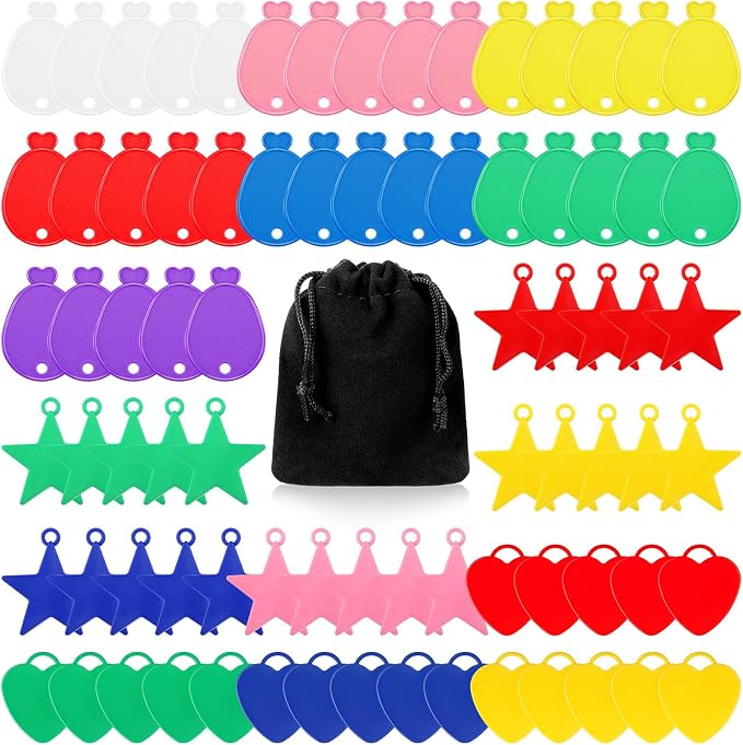 80 Pcs Plastic Balloon Weights Colorful Weights by Charnoel