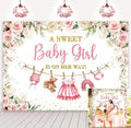 Cute Clothes Baby Shower Backdrop by Unknown