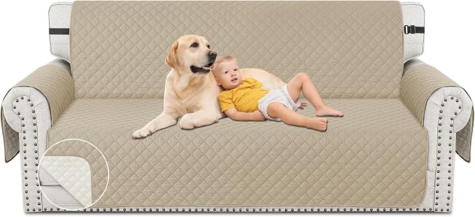 XINEAGE Quilted Sofa Cover Waterproof Couch Covers by XINEAGE