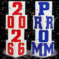Queekay 8 Pcs Prom Column Standup Photo Booth Decorations 2026 Prom Backdrop by Queekay