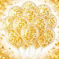 Golden Confetti Latex Party Balloons 100 Pack, 12 Inch Helium Balloons by Tamodan+for+better