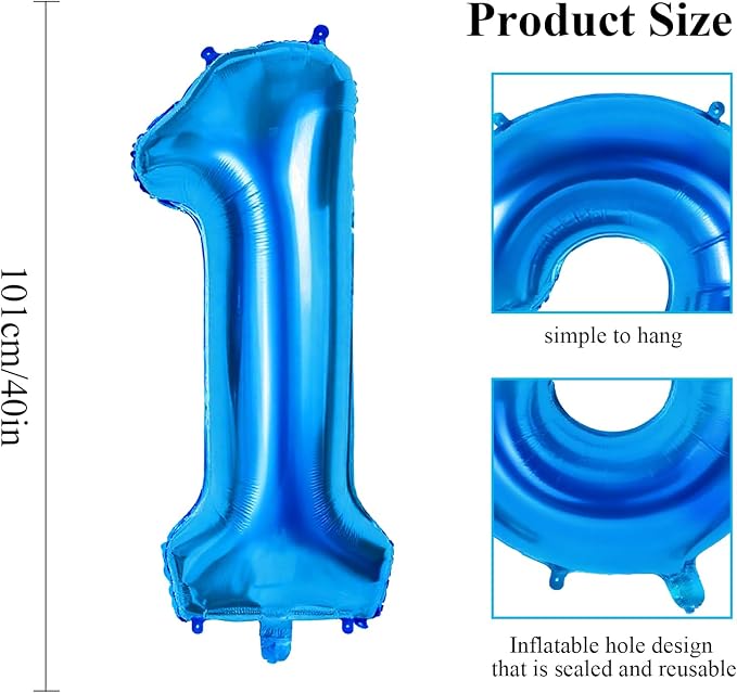 Number 21 Balloons for 21st Birthday Party Decorations, 0-100 Large No.21 - Image 2
