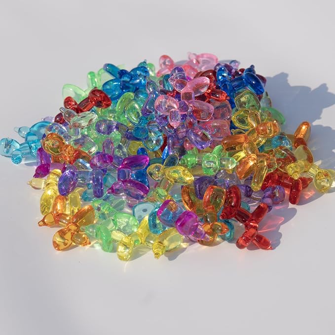 Yopcuvi 80 PCS Mini Balloon Dog Sculpture Keychain | Nine Colors Randomly Mixed - Image 7