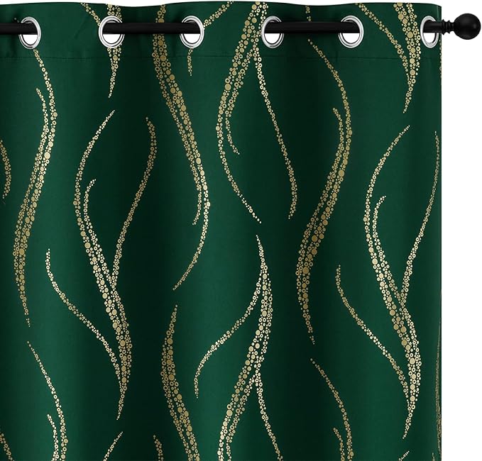 Yakamok Emerald Green Blackout Curtains by Yakamok