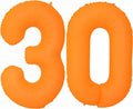 Orange Birthday Number 30 Balloon 40IN Fluorescent Orange 30 Balloon | by YOIOZAIZAI