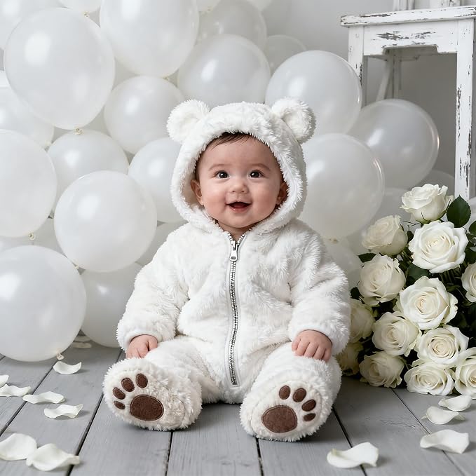 Patimate White Balloons 100pcs 12 Inch White Latex Party Balloons | Engagement - Image 4