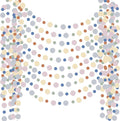 Outus 10 Pieces Colorful Circle Garland Banner Hanging Paper Dot Decorations by Outus