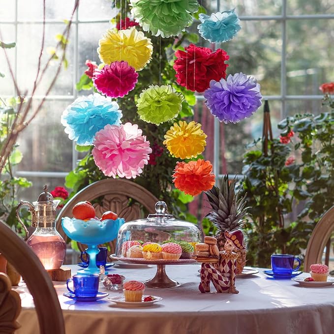 Tissue Paper Pom Poms - Image 3