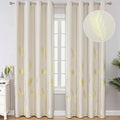 Cream Beige Room Darkening Curtains Window Curtains 90 Inches Long, Thermal by ESTELARTEXTILER