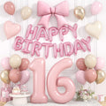 Dusty Pink Number 16 Balloon, Sweet 16th Birthday Decorations by Hapmori