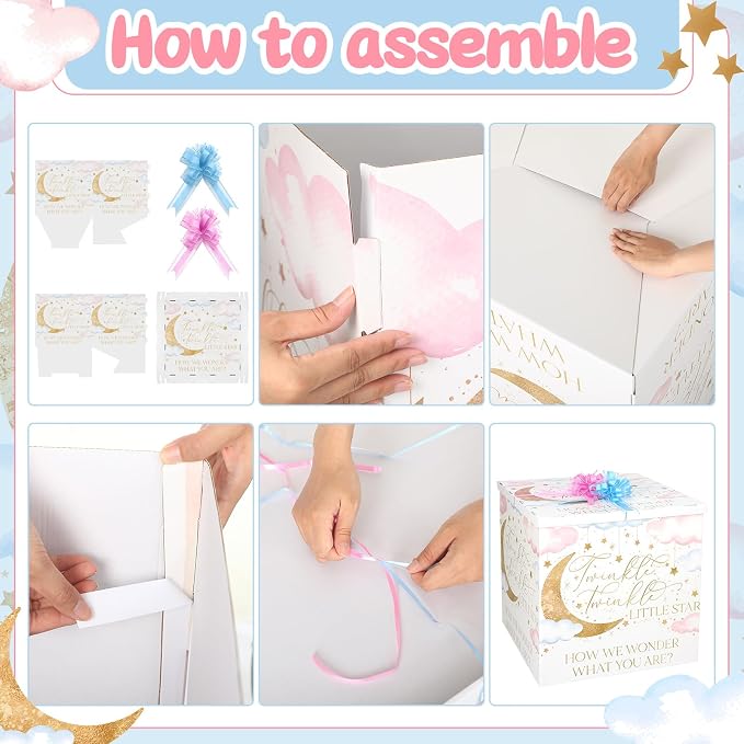 AmazingSpark 28in Giant Gender Reveal Gift Box - Image 2
