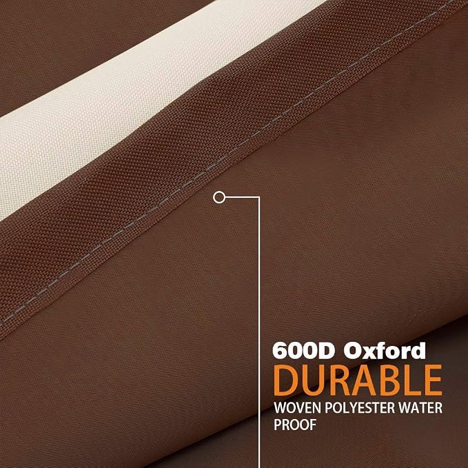 VAILGE Heavy Duty Deep Patio Sofa Cover, 100% Waterproof Outdoor Sofa Cover - Image 4