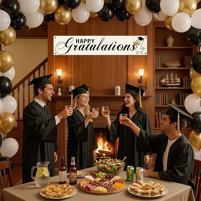 Happy Graduation Banner Decor, Cute Duck Hanging Sign - Image 6