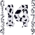 40 Inch Cow Print Number 14 Balloon by TNCDJKPA