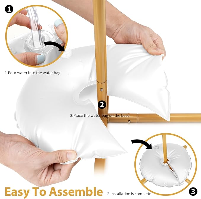 4 Pack Water Weight Bags for Balloon Column Stand And Balloon Arch | Openable - Image 5