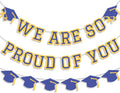 We Are So Proud Of You Banner Graduation Party Decorations Congrats Grad Cap by Unknown