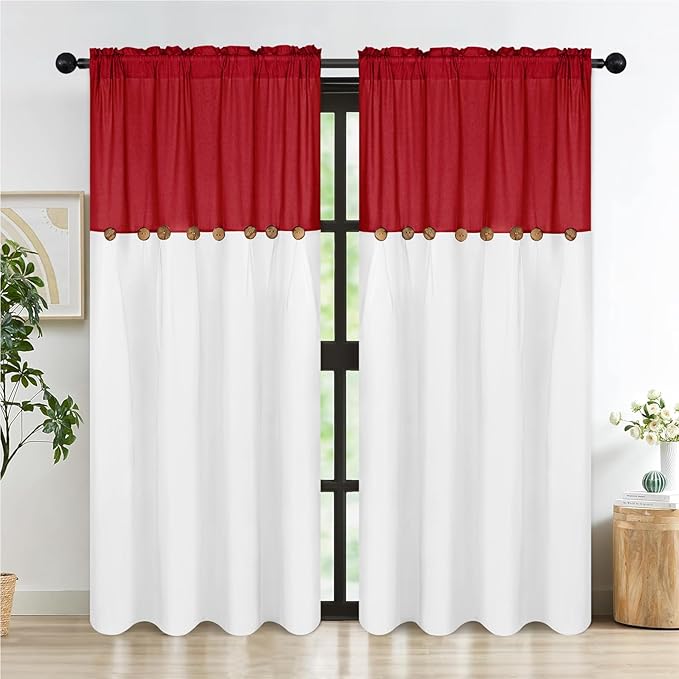 Farmhouse Cotton Linen Curtains by FRAMICS