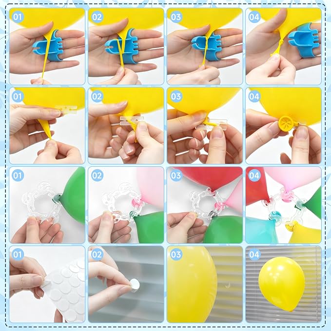 Balloon Arch Clips Set, for Party Backdrop | All-in-one DIY Balloon Arch Kit - Image 4