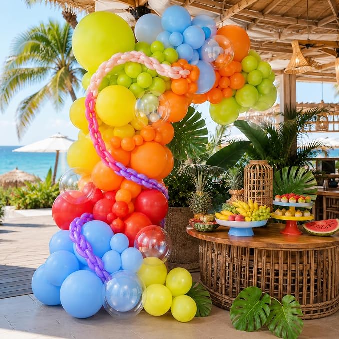 Neon Balloons Arch Garland Kit - Image 5