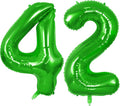 Number 42 Balloons for 42nd Birthday Party Decorations, 0-100 Large No.42 by Joycard