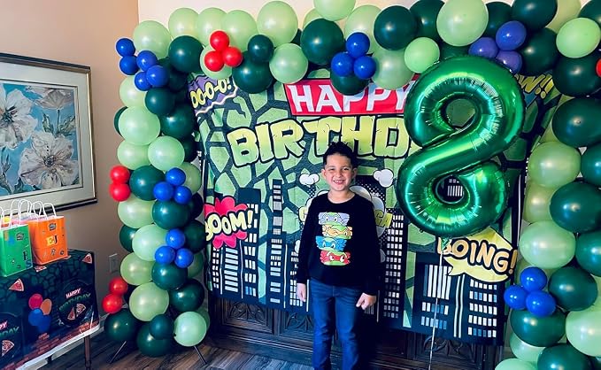 11 Balloon - Green Birthday Number Balloons, 40 Inch Decorations Men Women | - Image 2