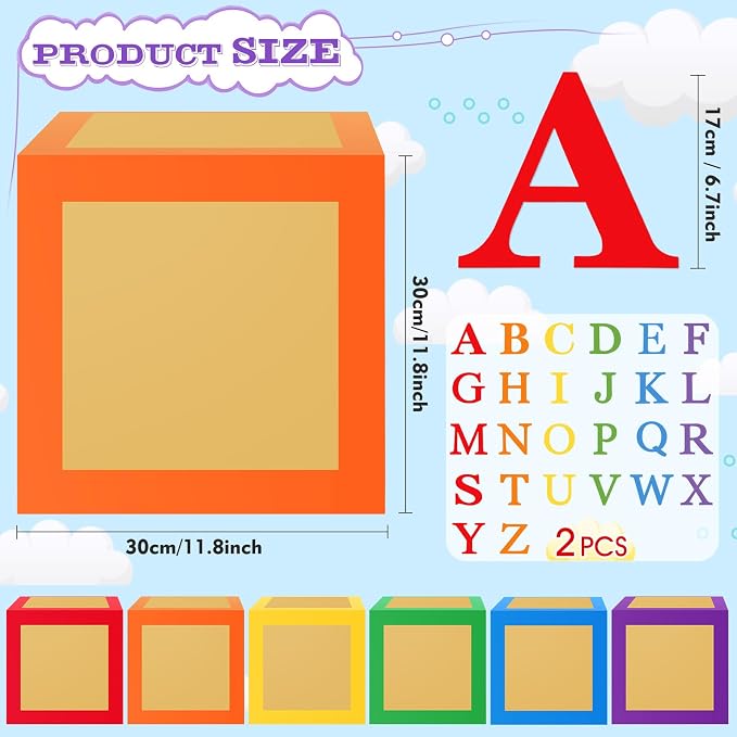 ReliThick 6 Pcs Custom Letter Toy Inspire Party Boxes - Image 2