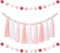Syhood 3 Pcs 79" 2 Pom Pom Garland Wall Decor and 36" 1 Boho Tassel Garland by Syhood
