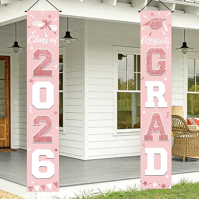 Graduation Decorations 2026, Graduation Banner Class of 2026, Congrats Grad - Image 8