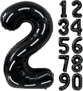 40 Inch Race Car Black Number Balloons Race Car Birthday Party Balloons Large by Yeodong