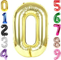 40 Inch Light Gold Number 0 Balloon, Champagne Birthday Party Decorations | 40 by Hadoife