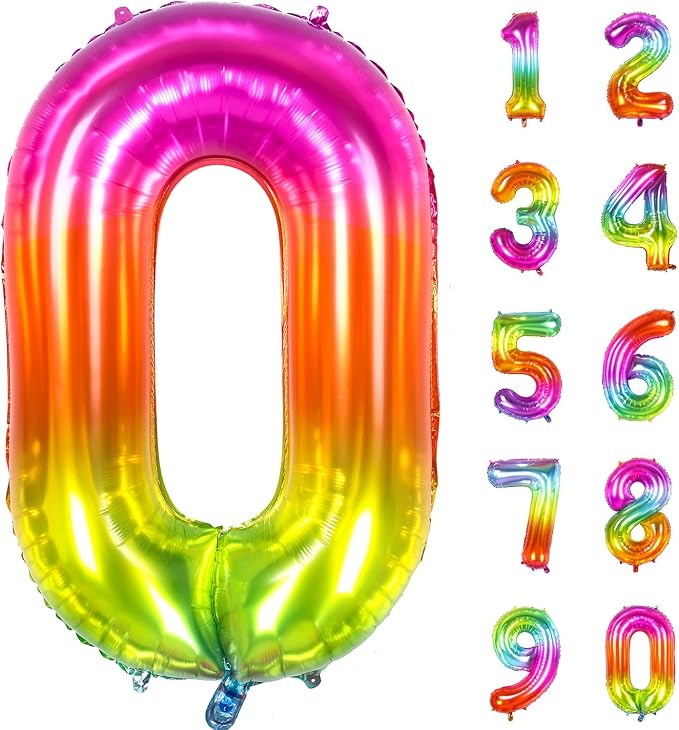 Number Balloon, 40 Inch Giant Number Balloons by IOOYEE