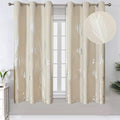 Silver Plam Tree Printed Curtains Light Blocking Curtains Thermal Insulated by ESTELARTEXTILER