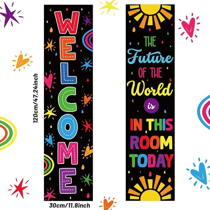 Colorful Classroom Decorations Classroom Welcome Banner and Poster - Image 2
