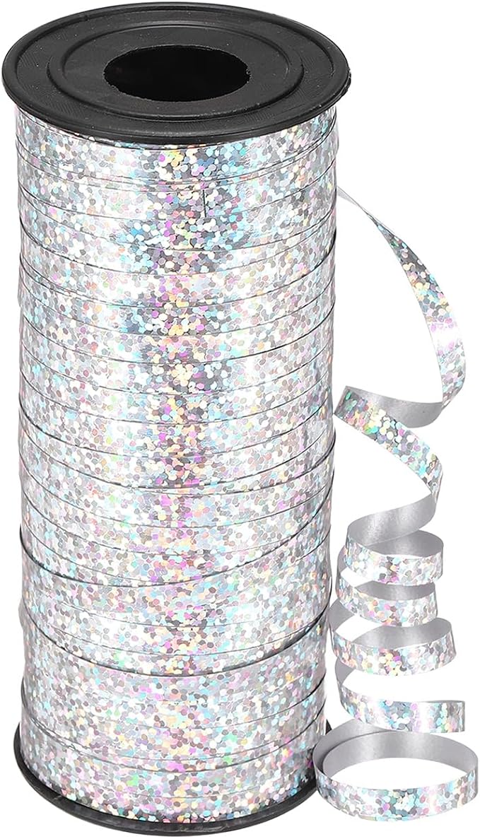 PATIKIL Glitter Curling Ribbon 100yds x 1/5" Plastic Balloon String Ribbon | by PATIKIL