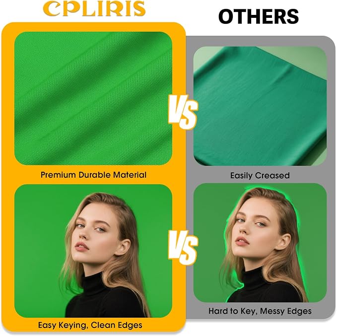 CPLIRIS 10x20ft Green Screen Backdrop - Image 5