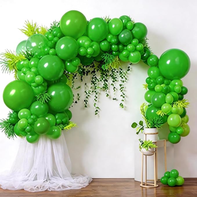Green Balloons Birthday Party Balloons - Image 6